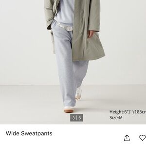 Uniqlo wide sweat pants. Sold out online